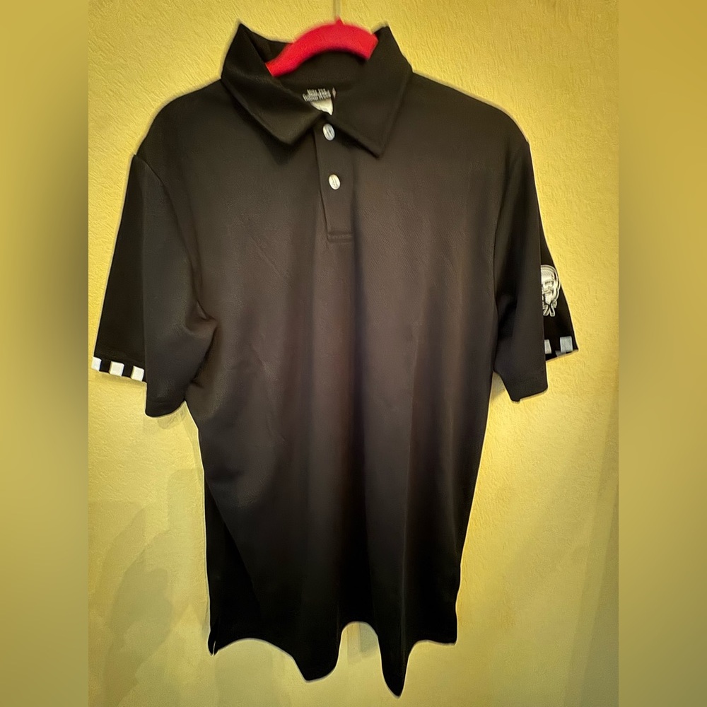 KFC Kentucky Fried Chicken Male Employee Polo Shirt Black Head Logo NEW Medium